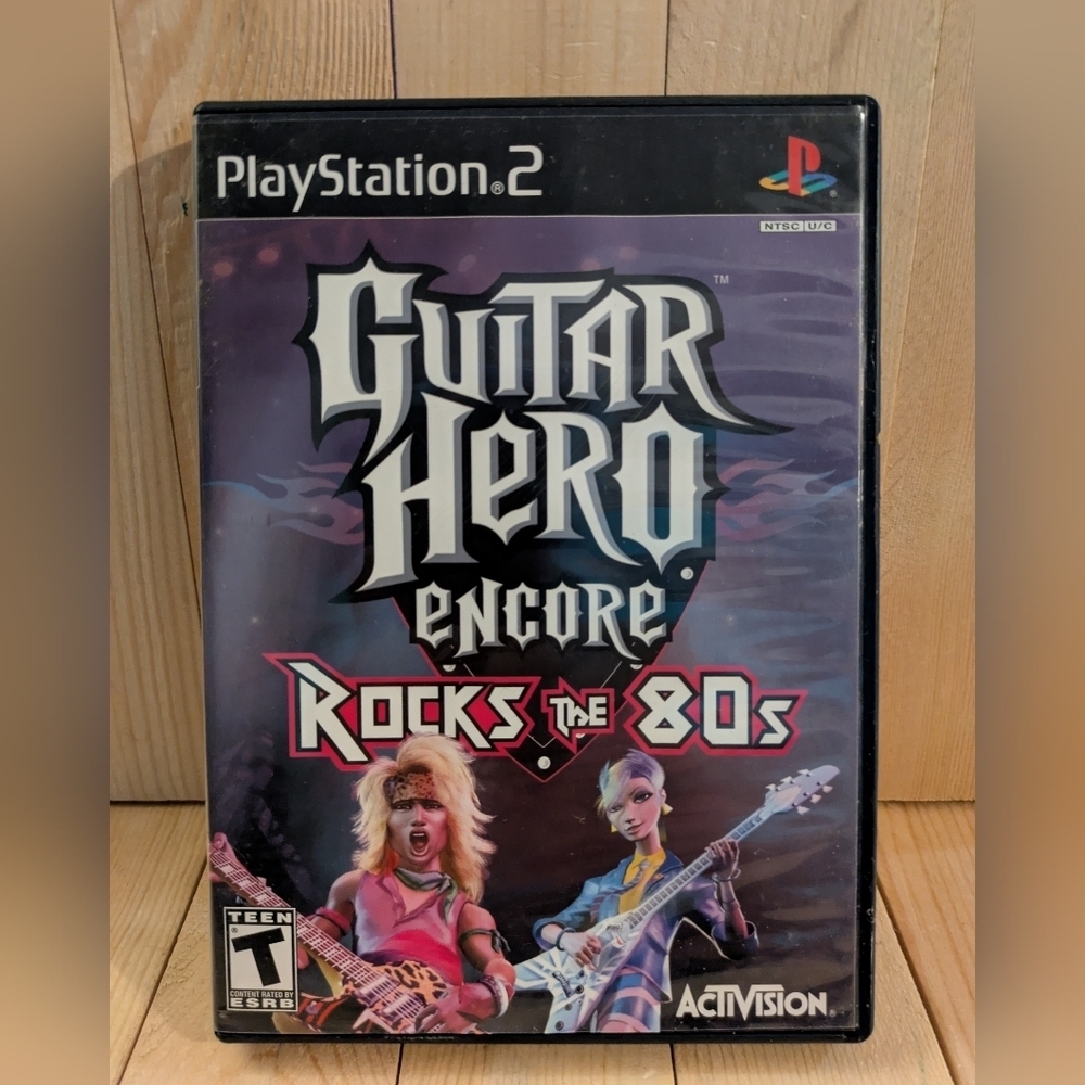 Guitar Hero Encore: Rocks the 80s for PlayStation 2 - Black Game Used